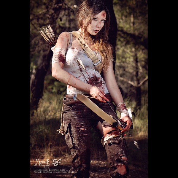 Irene Astral as Lara Croft