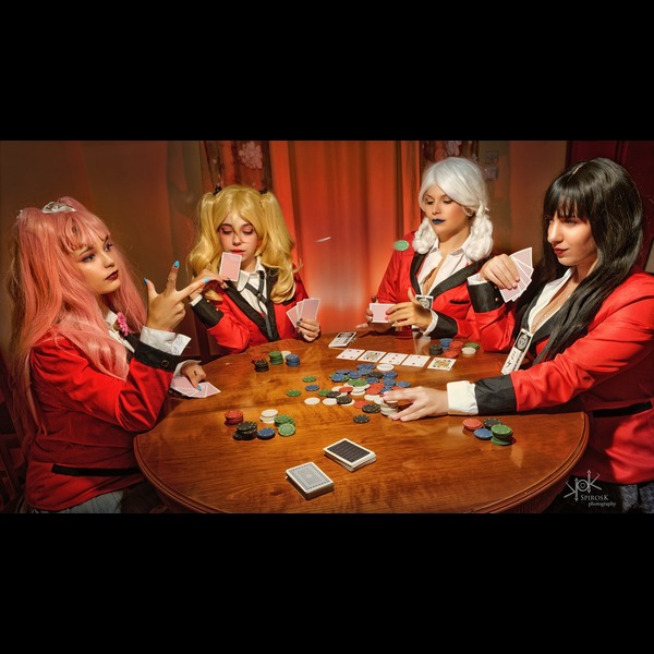 The Fullhouse Team as Kakegurui characters