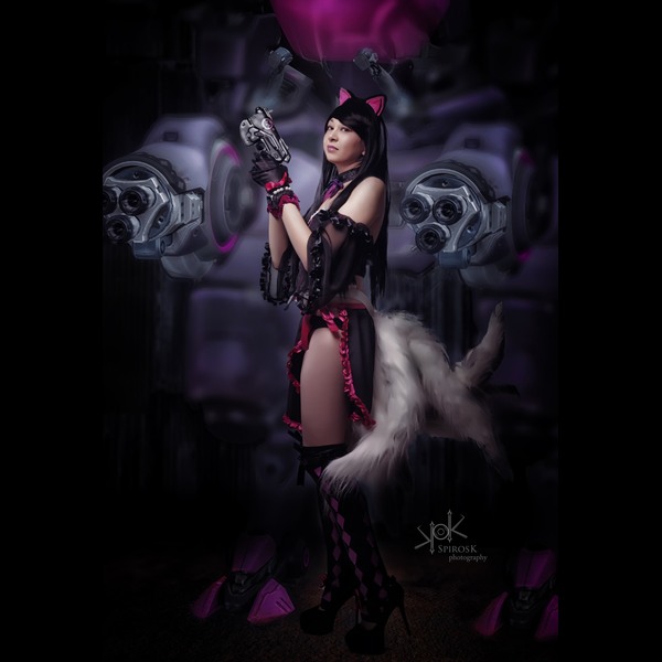 Galini as Black-Cat-Dva/Ahri (hybrid)