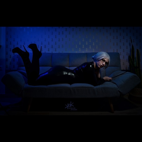 Yvaine Dazzling as Meiko Shiraki in Black Latex